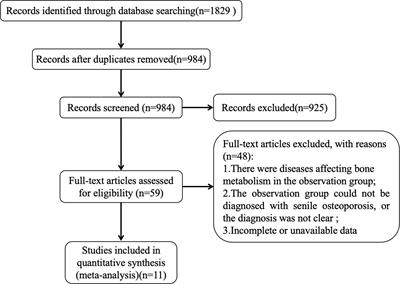 The association between serum adipokines levels with senile osteoporosis: a systematic review and meta-analysis